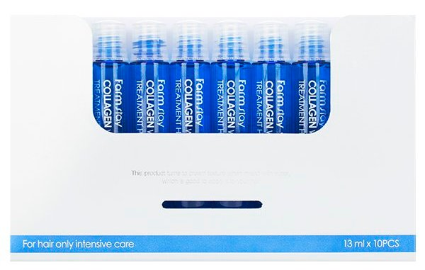 FARMSTAY Набор увлажняющих филлеров с коллагеном для волос 10*13 мл, фото 2