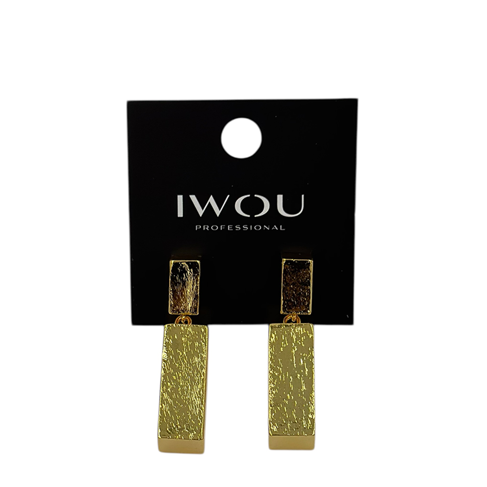 IWOU PROFESSIONAL Серьги Слиток золота, фото 1