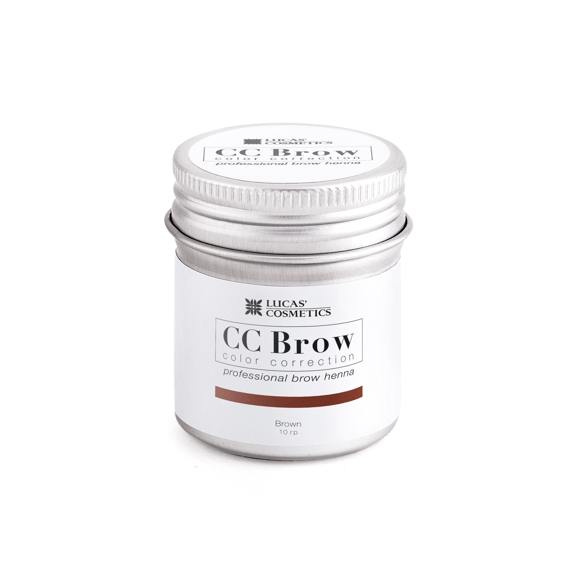 LUCAS’ COSMETICS Хна для бровей, коричневый (в баночке) / CC Brow brown 10 г Lucas' Cosmetics