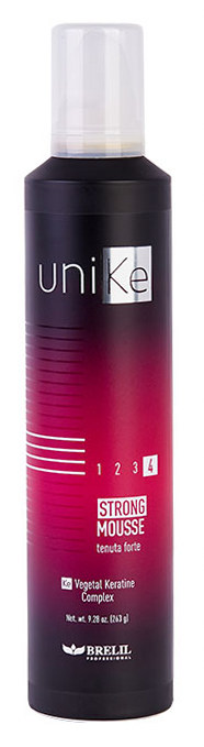 BRELIL PROFESSIONAL Пена сильной фиксации для укладки волос / UniKe 300 мл