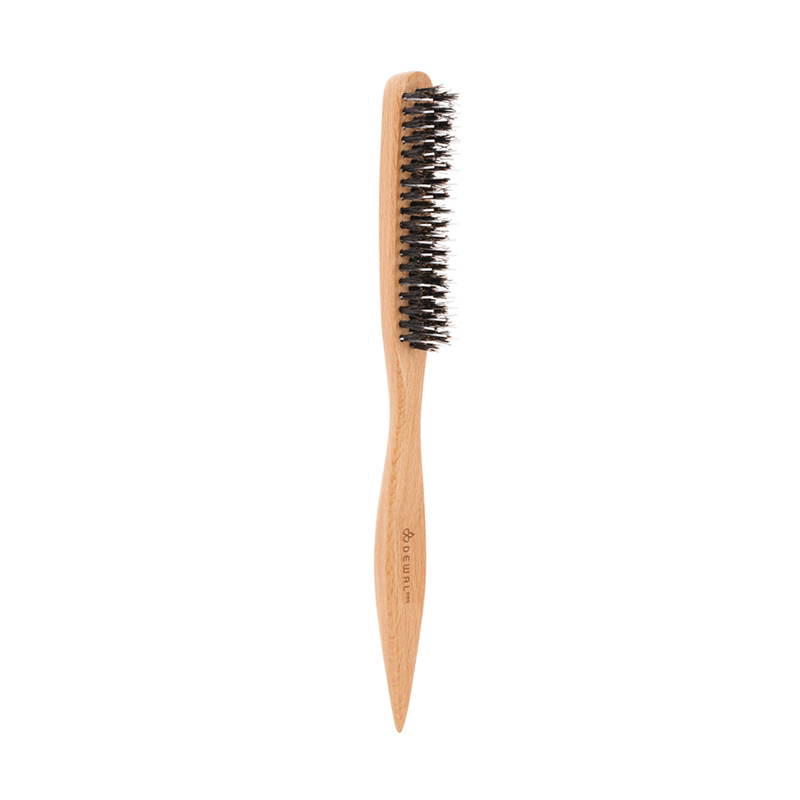 DEWAL PROFESSIONAL Щетка для укладки волос, натуральная щетина + нейлоновый штифт, 3х-рядная sibel щетка classic массажная деревянная 7 рядная натуральная щетина sibel
