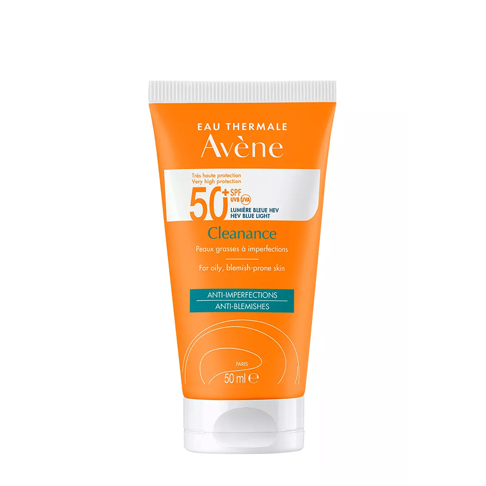 AVENE Флюид солнцезащитный для проблемной кожи SPF 50+ / Cleanance 50 мл 40 г солнцезащитный крем безопасный легкий растительный экстракт увлажняющий уф солнцезащитный крем для женщин