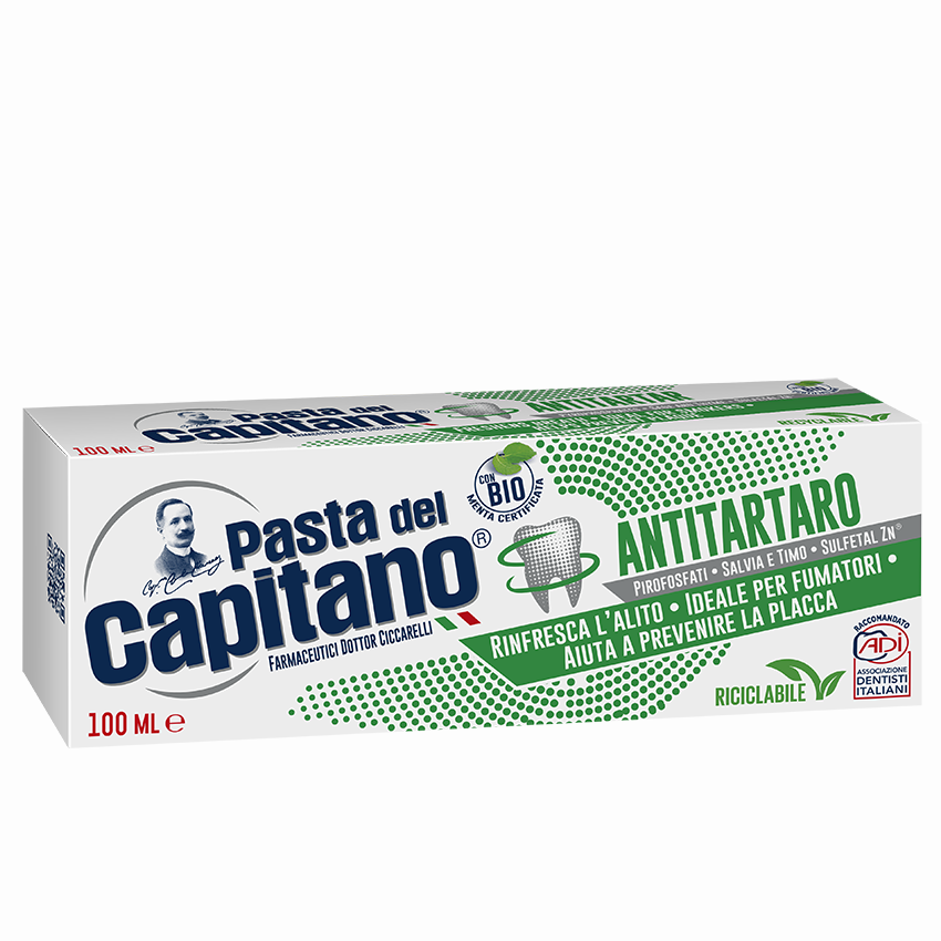 PASTA DEL CAPITANO Паста зубная от зубного камня для курящих / Antitartar for Smokers 100 мл, фото 2