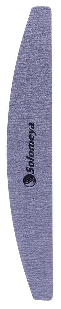 SOLOMEYA Пилка для ногтей 100/180 Арка / Halfmoon zebra file with logo
