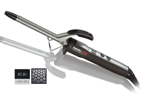 BABYLISS PRO Плойка Bab керам.19мм 40W термор. BAB2272TTE, фото 1