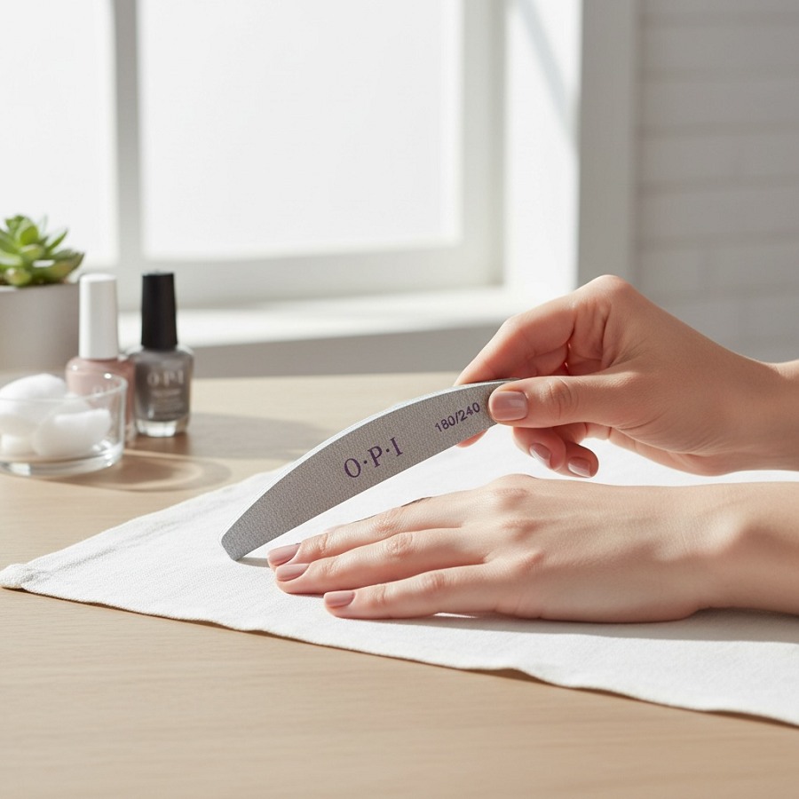 IWOU PROFESSIONAL Пилка для ногтей полукруглая 180/240 1шт, фото 3