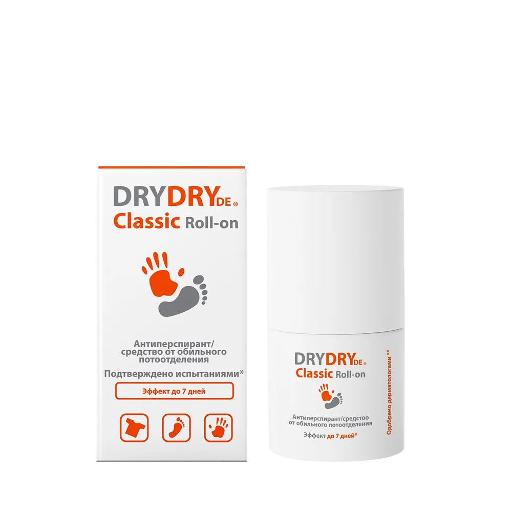 

DRY DRY Антиперспирант от обильного потоотделения / Classic Roll-on 35 мл