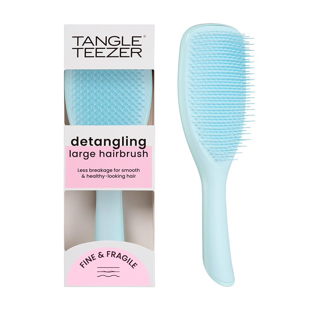TANGLE TEEZER Расческа для волос / The Large Ultimate Detangler Fine & Fragile Seafoam Blue, фото 6