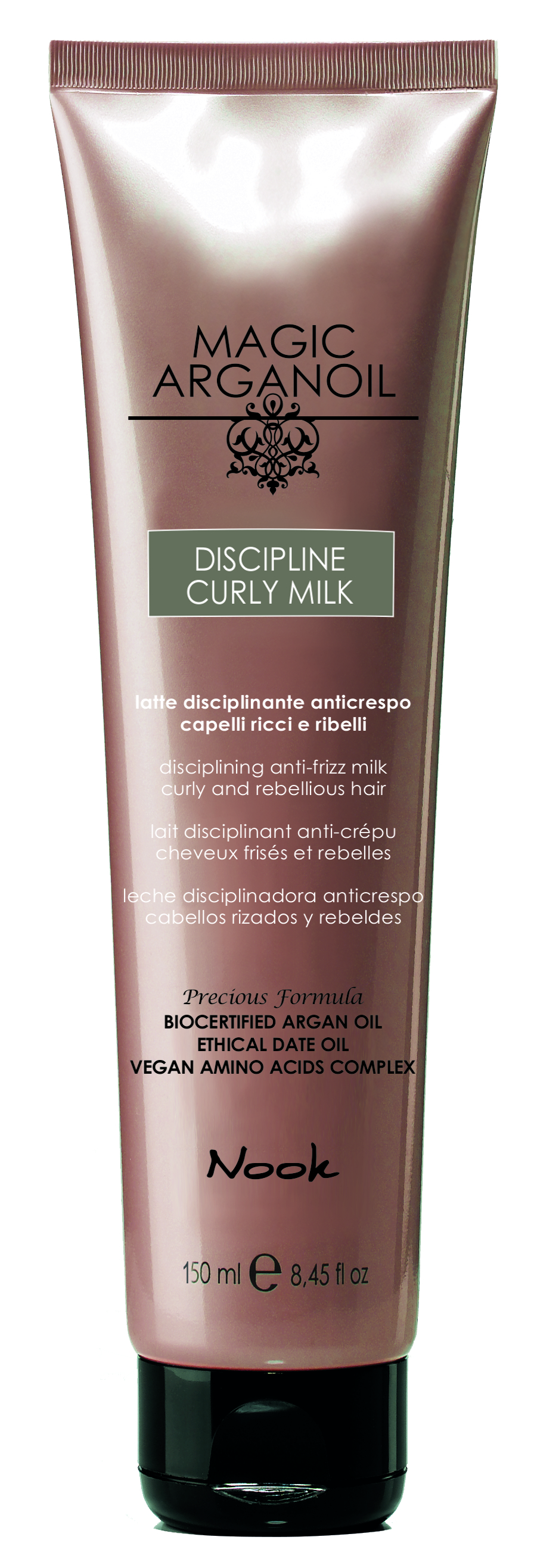 NOOK Молочко для ухода за непослушными и вьющимися волосами / Disciplining anti-frizz Curly Milk MAGIC ARGANOIL 150 мл