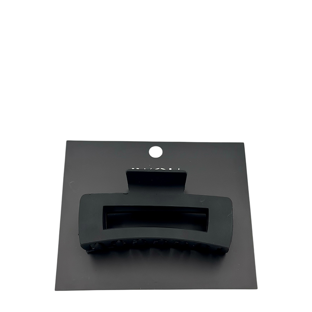 IWOU PROFESSIONAL Краб для волос средний Прямоугольник черный 1шт, фото 1