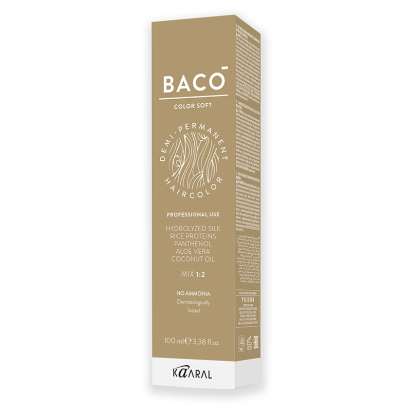 KAARAL 7 краситель стойкий безаммиачный, блондин / Baco Soft 100 мл, фото 3