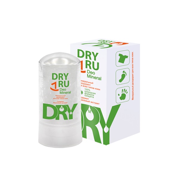 DRY RU DRY RU Дезодорант минеральный для всех типов кожи / Deo Mineral 60 г