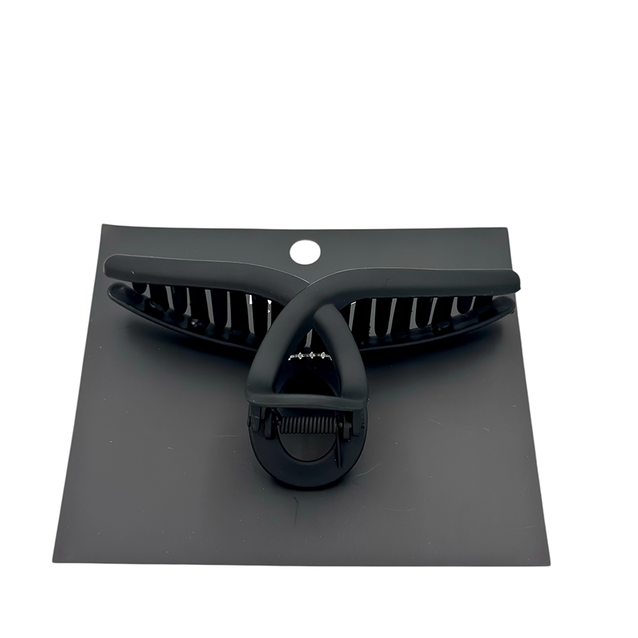 IWOU PROFESSIONAL Краб для волос большой Завиток черный 1шт, фото 3