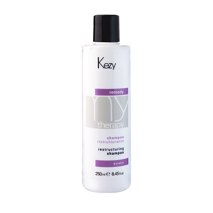 KEZY Шампунь реструктурирующий с кератином / Restructuring shampoo 250 мл реструктурирующий шампунь с кератином k liss restructuring smoothing shampoo