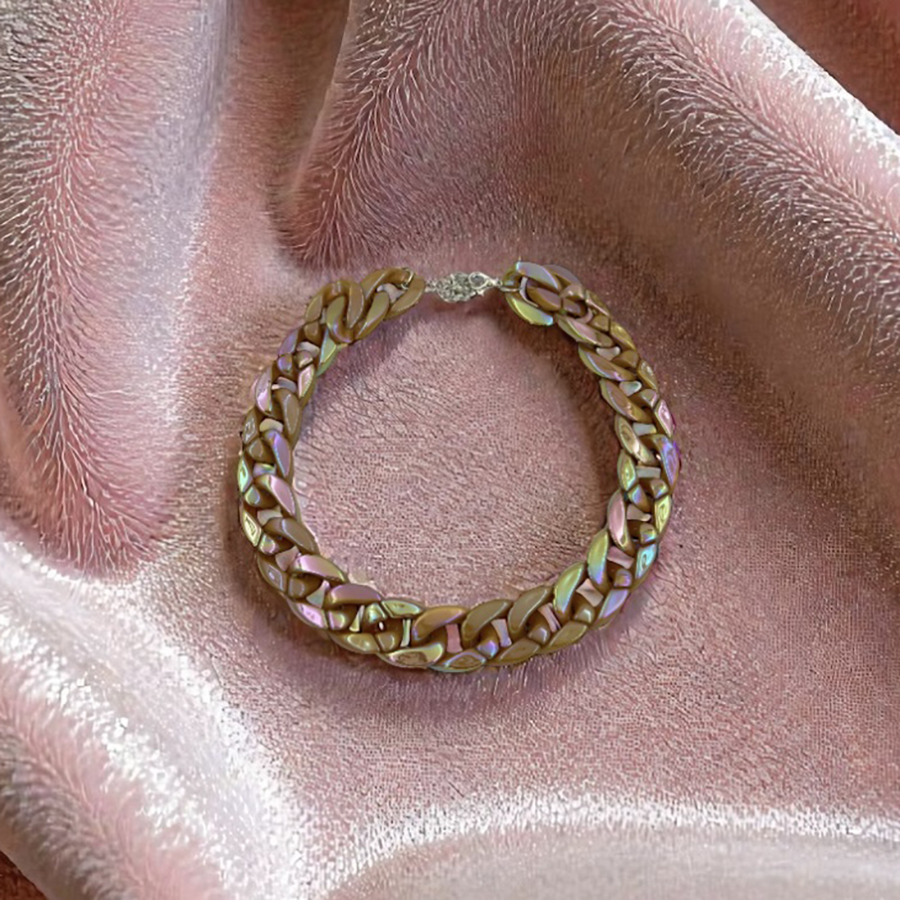 IWOU PROFESSIONAL Ожерелье Цепи глянцевая карамель, фото 5