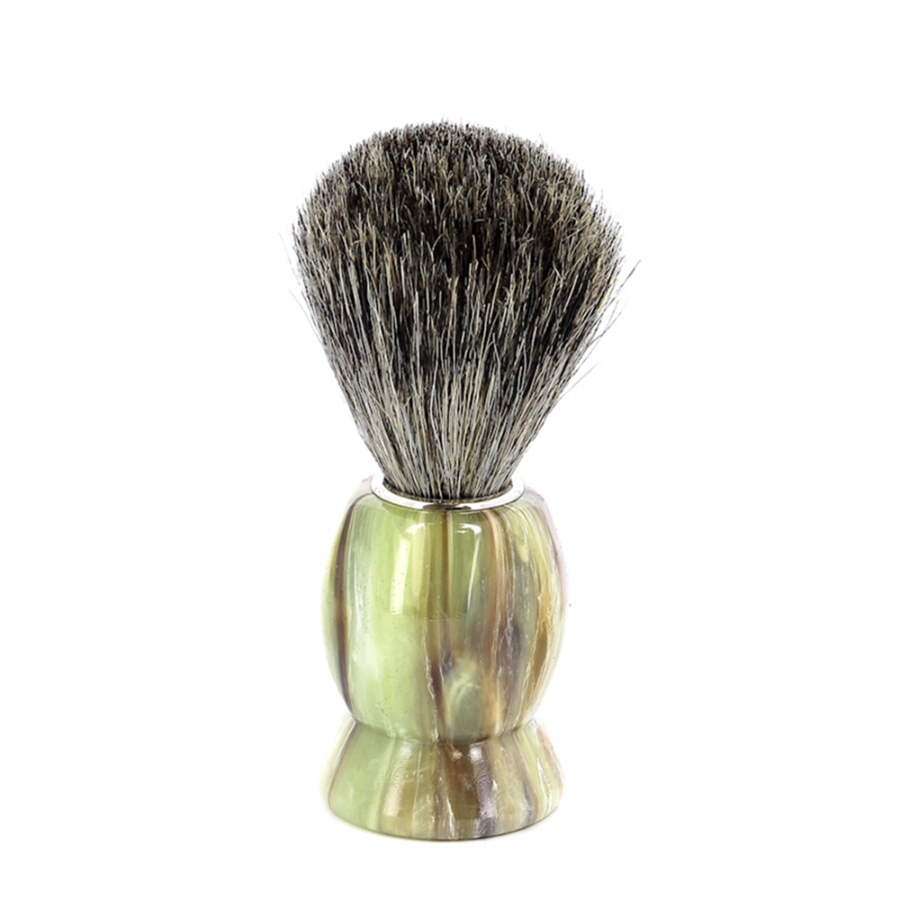 

MONDIAL Помазок для бритья пластиковый оникс с ворсом барсука / Mondial 1 шт