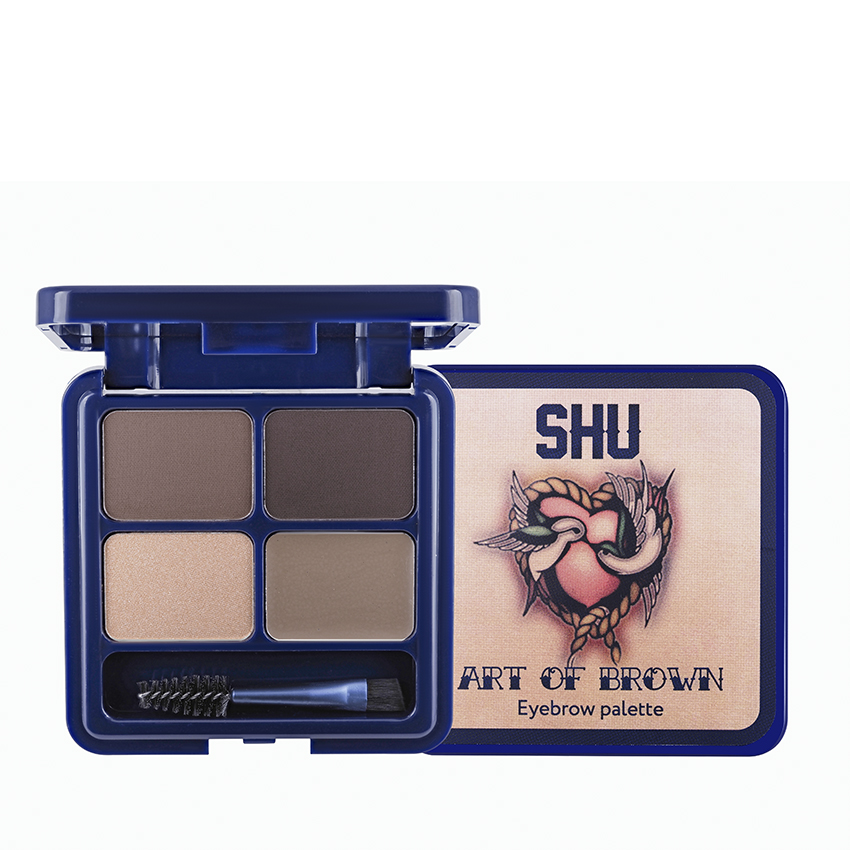 SHU Палетка для макияжа бровей, №201 классический коричневый / Art Of Brown 4,4 гр, фото 3