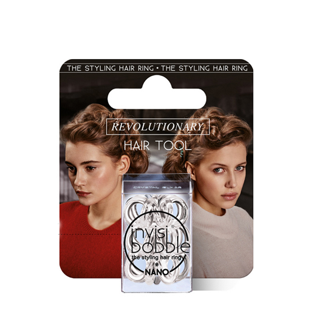 INVISIBOBBLE Резинка для волос / invisibobble NANO Crystal Clear (с подвесом), фото 4