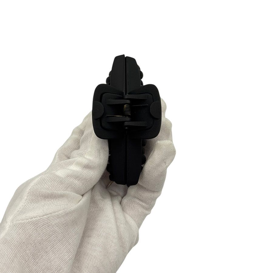 IWOU PROFESSIONAL Краб для волос двухрядный Акула черный 8,5см, фото 2