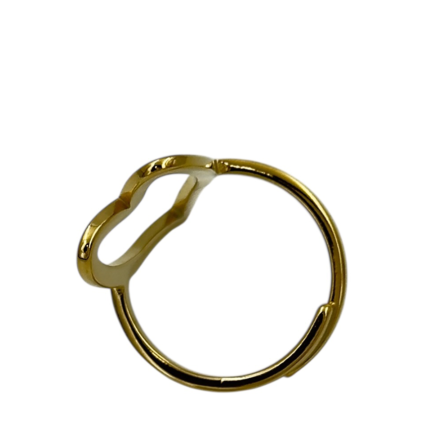 IWOU PROFESSIONAL Кольцо Сердце удлиненное цвет золото, фото 2