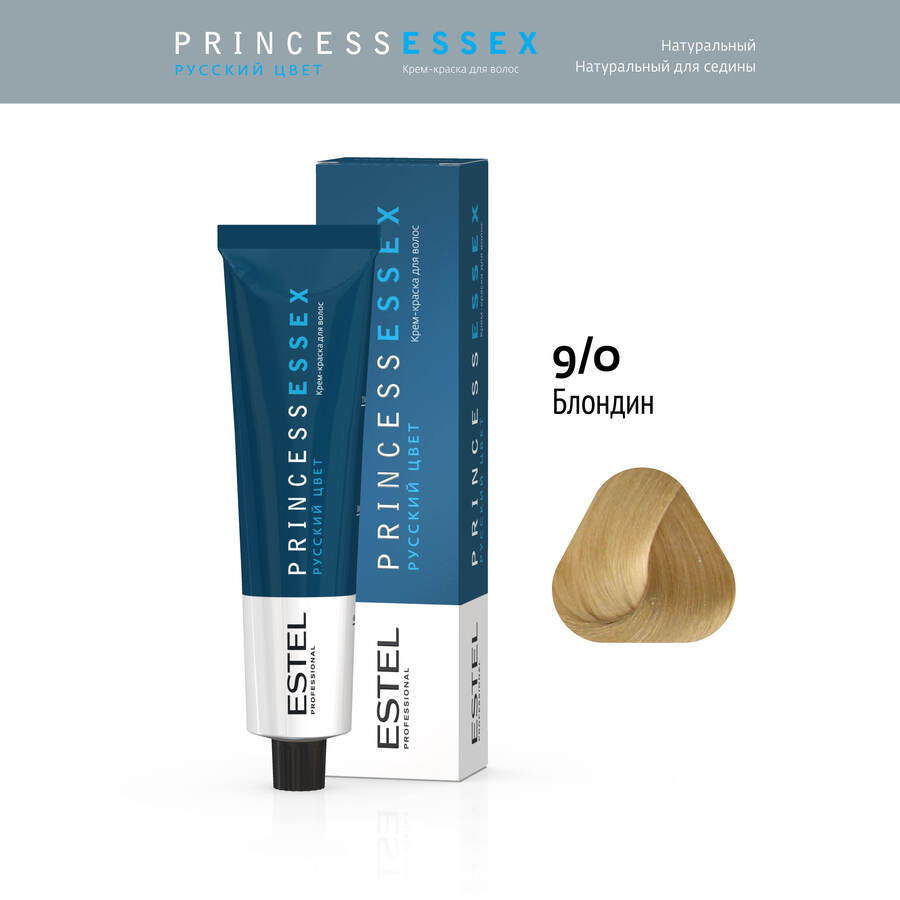 ESTEL PROFESSIONAL 9/0 краска для волос, блондин / ESSEX Princess 60 мл, фото 2