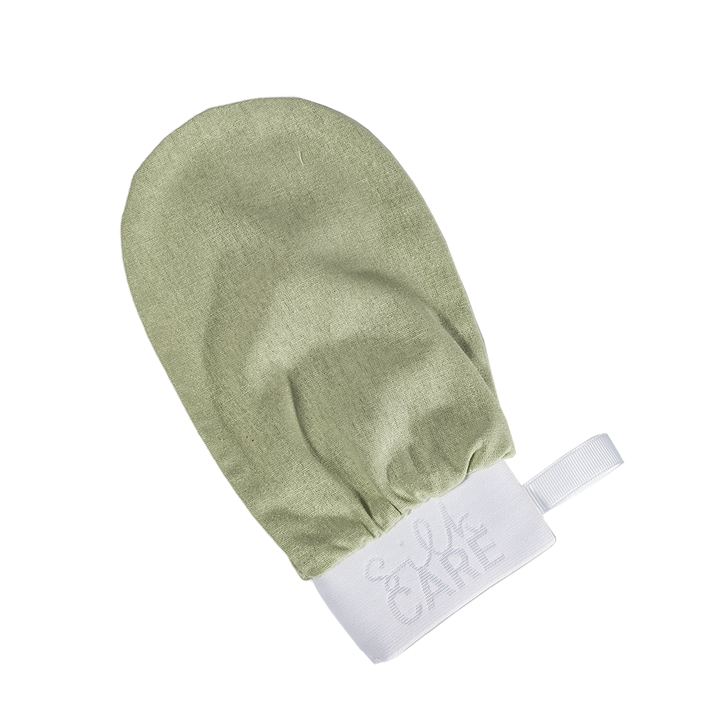 SILK CARE Варежка шелковая для пилинга лайм дойпак / Silk Care Wild Silk, фото 2