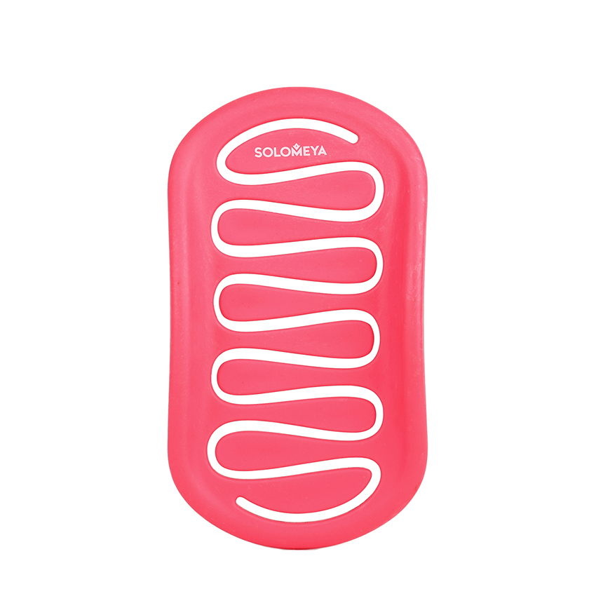 SOLOMEYA Расческа для сухих и влажных волос с ароматом клубники мини / Aroma Brush for Wet&Dry hair Strawberry mini, фото 2