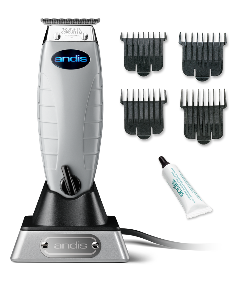 ANDIS Триммер для стрижки волос T-OUTLINER 0.1 мм, аккумуляторно-сетевой, 4 насадки, фото 6