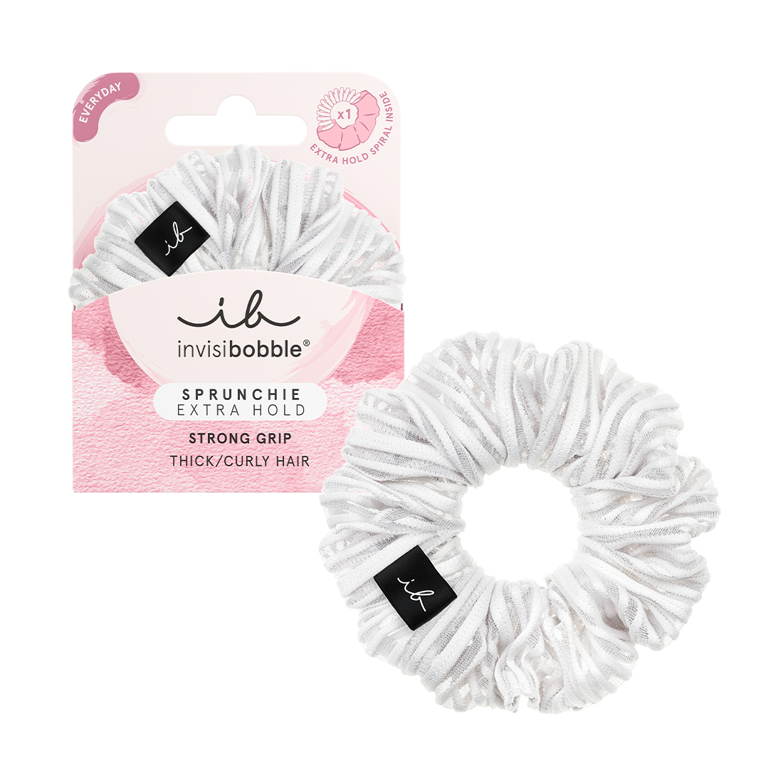 INVISIBOBBLE Резинка-браслет для густых волос / invisibobble SPRUNCHIE EXTRA HOLD Pure White, фото 2