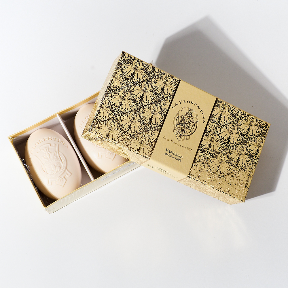 LA FLORENTINA Набор мыла Золотое Кружево, ваниль / Gold Lace 3*150 гр, фото 2