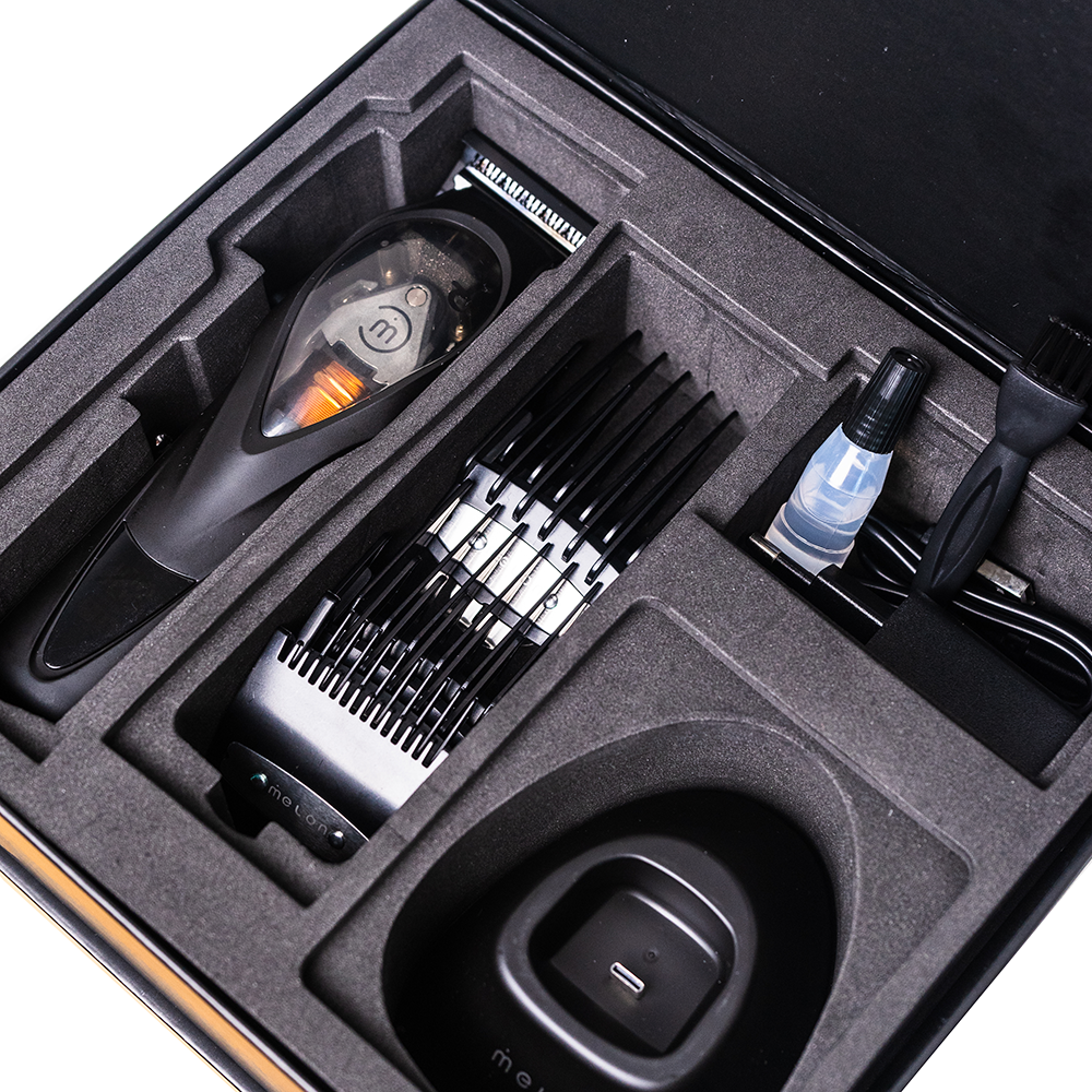 MELON PRO Машинка для стрижки SHTRIGA 3, аккумулятор 2500 mAh, 6 насадок, фото 5