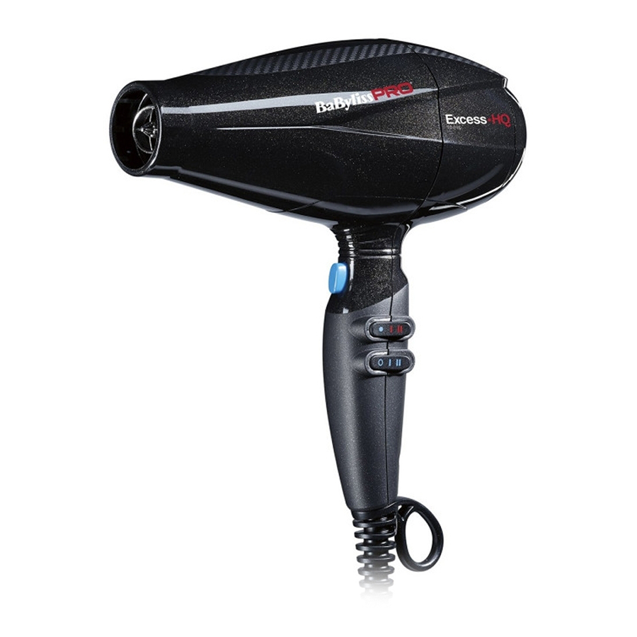 BABYLISS PRO Фен BaByliss Pro EXCESS HQ, 2 насадки 2600 Вт, фото 3