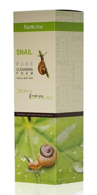 FARMSTAY Пенка очищающая с муцином улитки / PURE CLEANSING FOAM 180 мл, фото 3