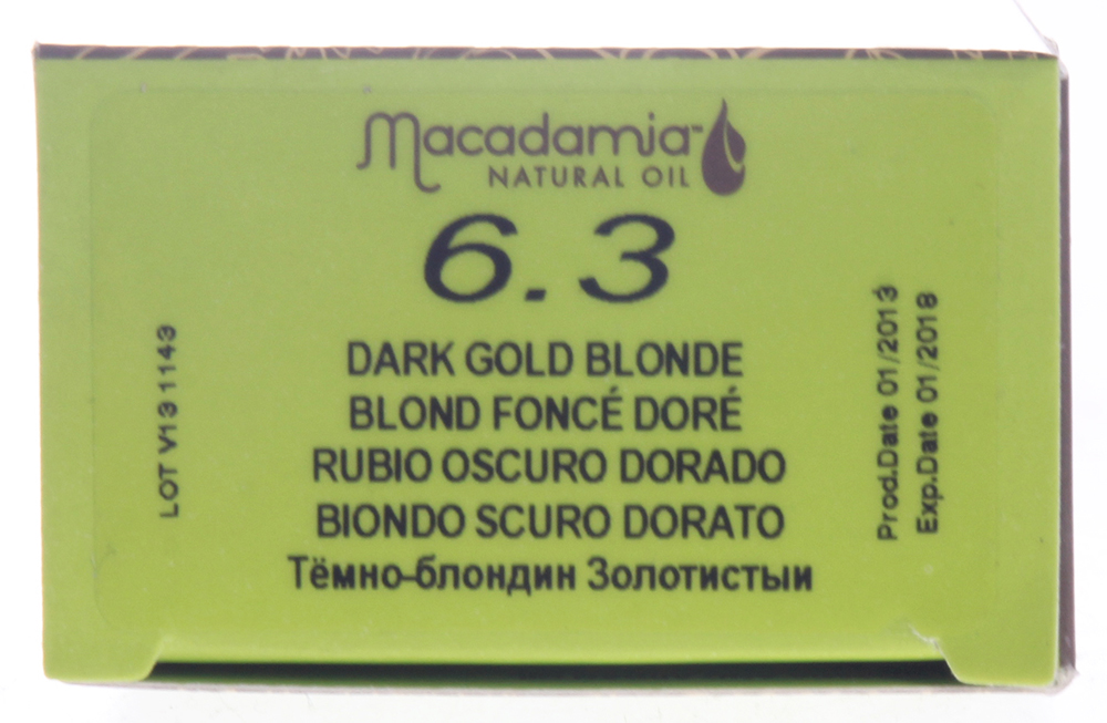 MACADAMIA NATURAL OIL 6.3 краска для волос, темный золотистый блондин / MACADAMIA COLORS 100 мл, фото 4