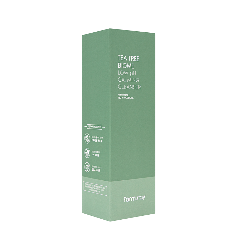 FARMSTAY Пенка для лица с чайным деревом для чувствительной кожи / Tea Tree Biome Low pH Calming Cleanser 180 мл, фото 2