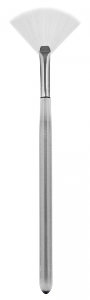 IGROBEAUTY Кисть веерная, искусственная большая, белая щетина, длина 170 мм