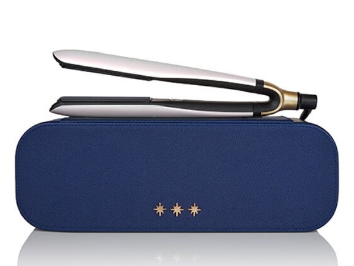 

GHD Стайлер для укладки волос ghd platinum+, белый перламутровый + темно-синий несессер