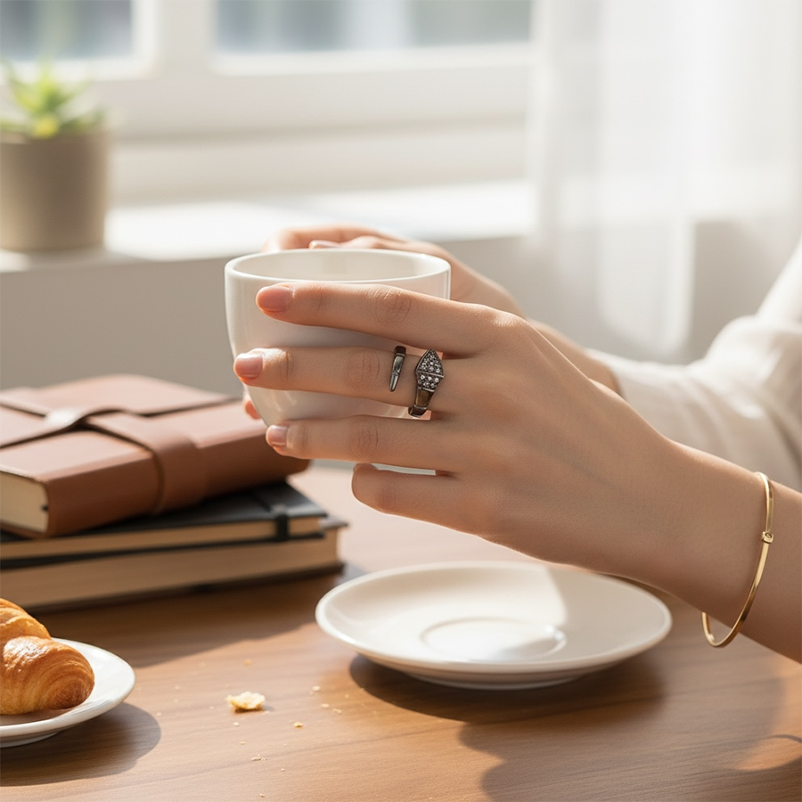 IWOU PROFESSIONAL Кольцо Змея со стразами, фото 4