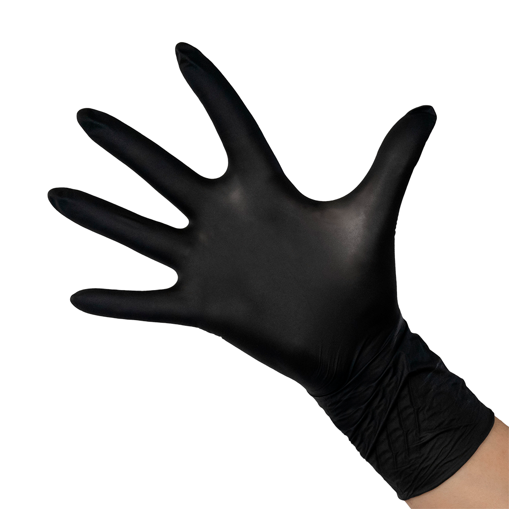 SAFE & CARE Перчатки нитрил черные М / Safe&Care ZN 318 100 шт