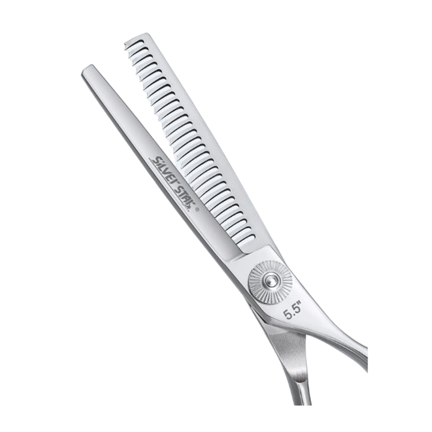 SILVER STAR Ножницы филировочные односторонние эргономичные, выносной винт 5,5