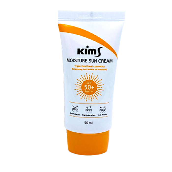 KIMS Крем увлажняющий солнцезащитный для лица / Kims Moisture Sun Cream SPF 50+ PA++++ Triple Function 50 мл