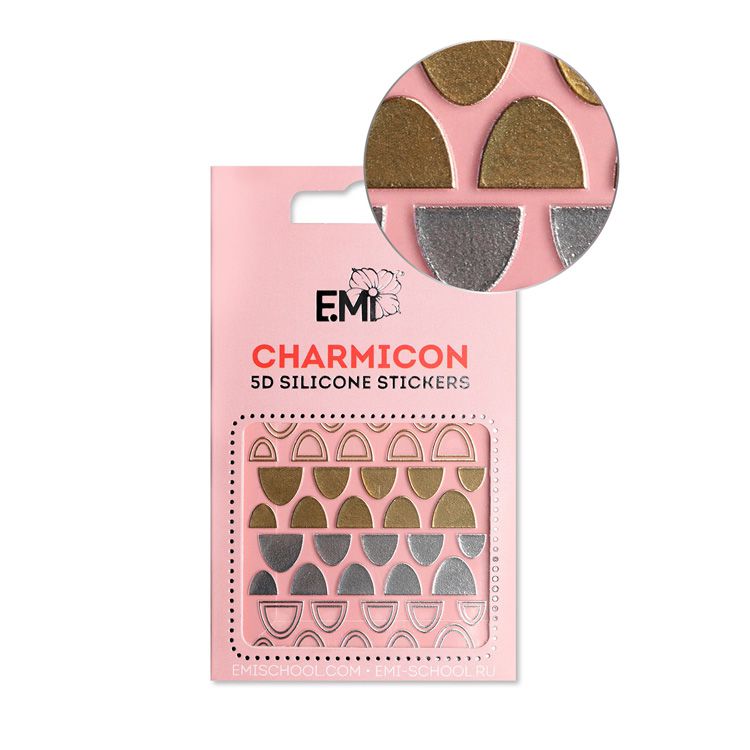 Купить E.MI Декор для ногтей №95 Лунулы / Charmicon 3D Silicone Stickers