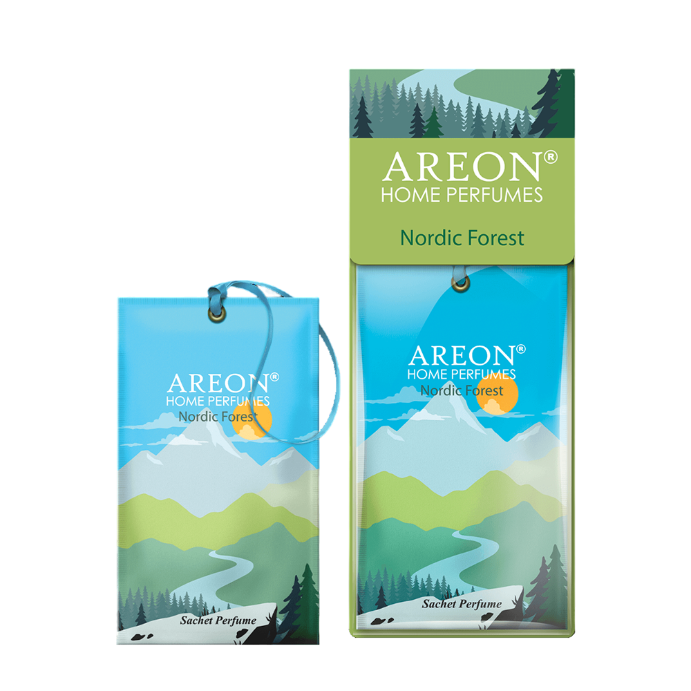 AREON Саше ароматическое, северый лес / HOME PERFUMES SACHET Nordic Forest 12 гр комплект наволочек 2 шт askona home дымчатый