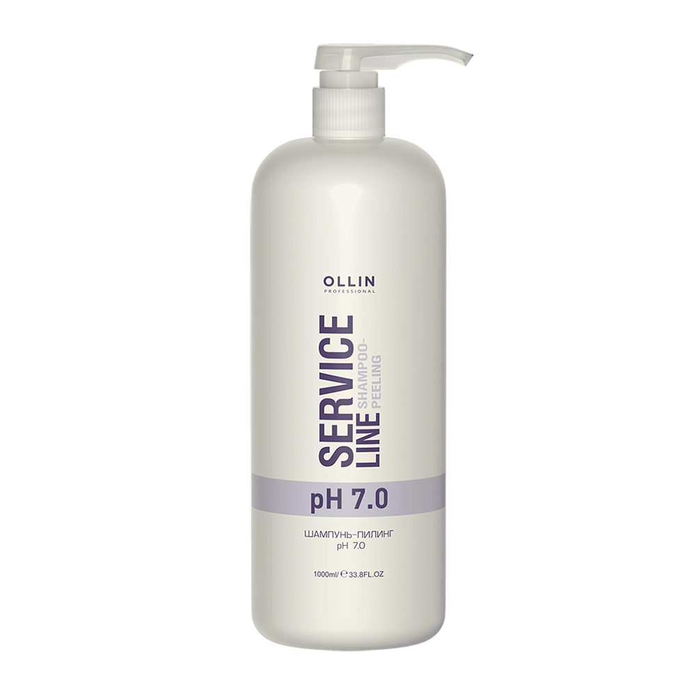 OLLIN PROFESSIONAL Шампунь-пилинг / Shampoo-peeling pH 7.0 1000 мл kapous professional лосьон для долговременной завивки волос с кератином 500 г