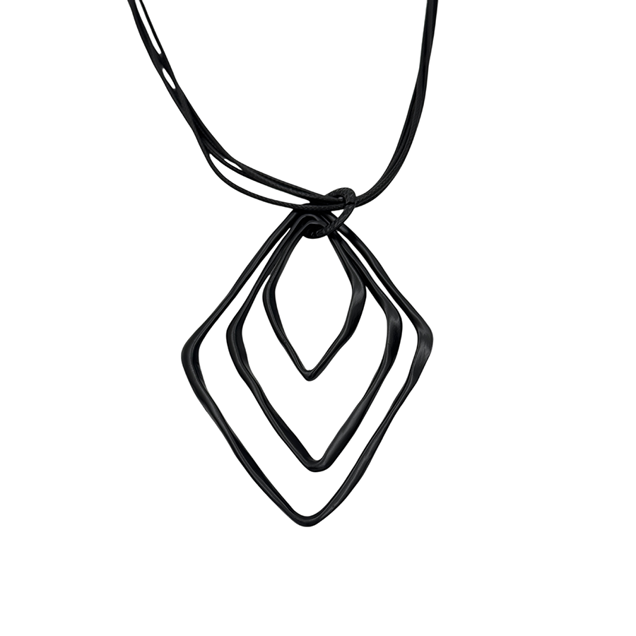 IWOU PROFESSIONAL Подвеска Ромбы черные матовые, фото 2