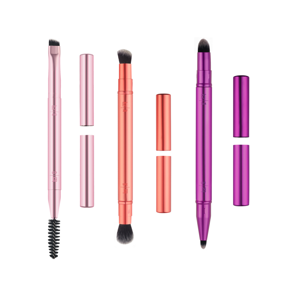 REAL TECHNIQUES Набор двусторонних кистей для макияжа / Real Techniques Double Time Retractable Brush Set, фото 4