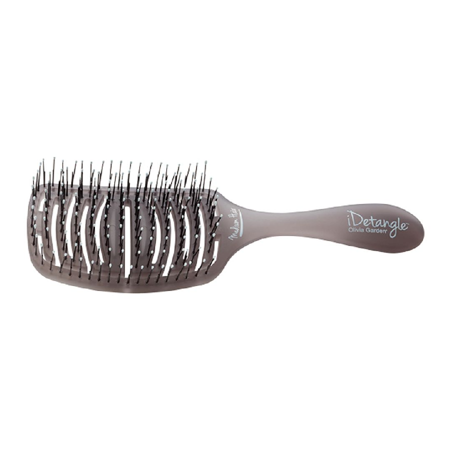 OLIVIA GARDEN Щетка OG Essential Care Flex Medium Hair Bristles Ice Grey зубная щетка splat clinic care елая