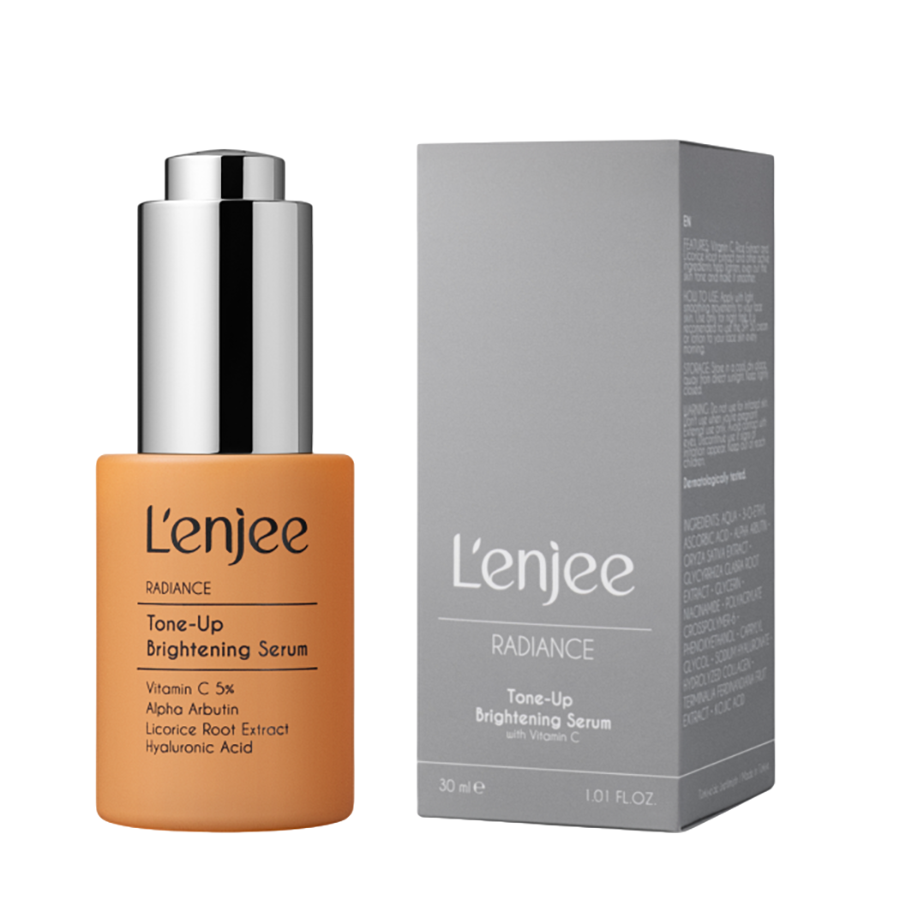 LENJEE Сыворотка выравнивающая тон кожи для лица с витамином С / Tone-Up Brightening Serum 30 мл, фото 2