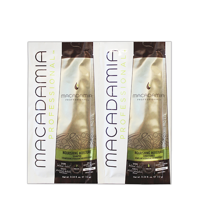 MACADAMIA PROFESSIONAL Шампунь и кондиционер питательный для всех типов волос / Nourishing Moisture 2 х 10 мл