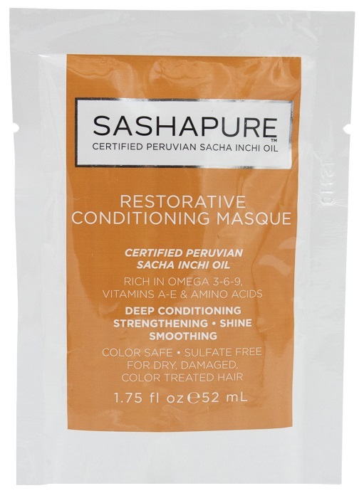 SASHAPURE Маска восстанавливающая бессульфатная для волос с натуральными маслами / Conditioning Masque 52 мл